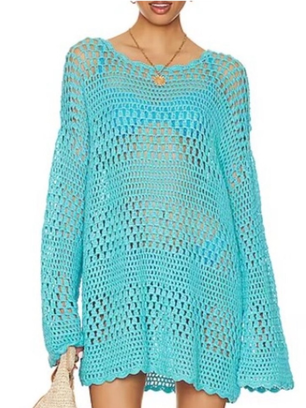 SHOW ME YOUR MUMU Paula Crochet Swim Coverup